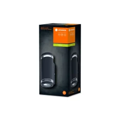 Ledvance Endura Classic Beam Gap Vägglampa Grå Up & Down| Passande för 2x GU10