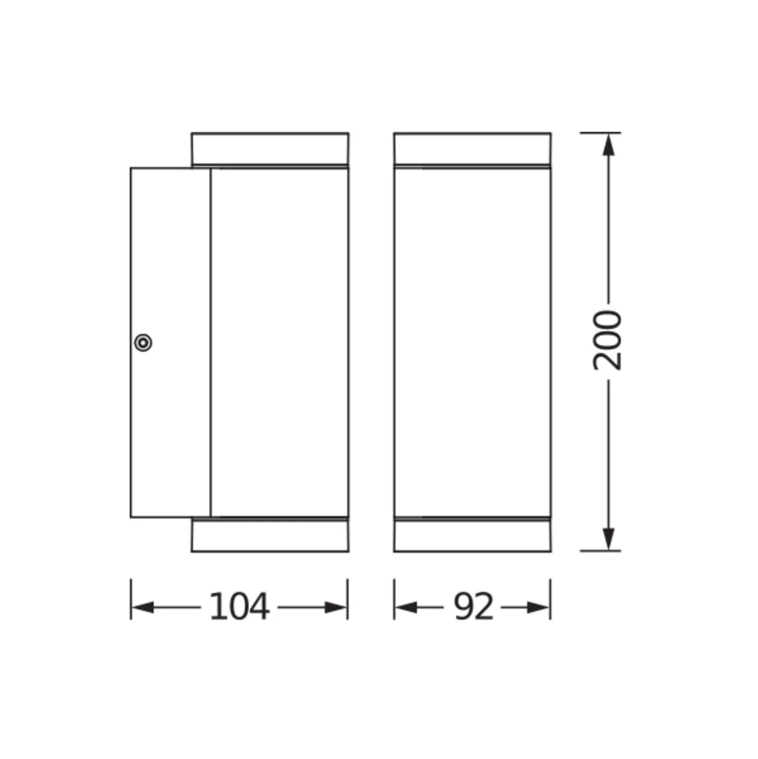 Ledvance Endura Classic Beam Vägglampa Grå Up & Down | Passande för 2x GU10