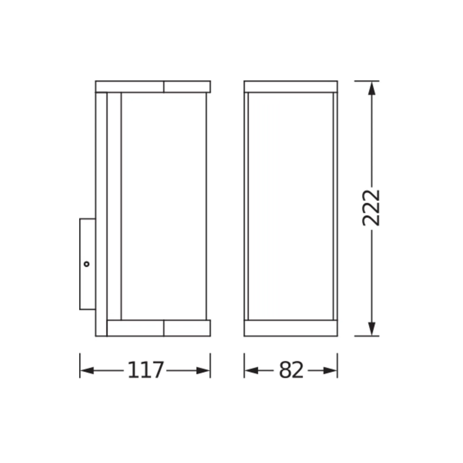 Ledvance Endura Klassisk Tubular Vägglampa E27