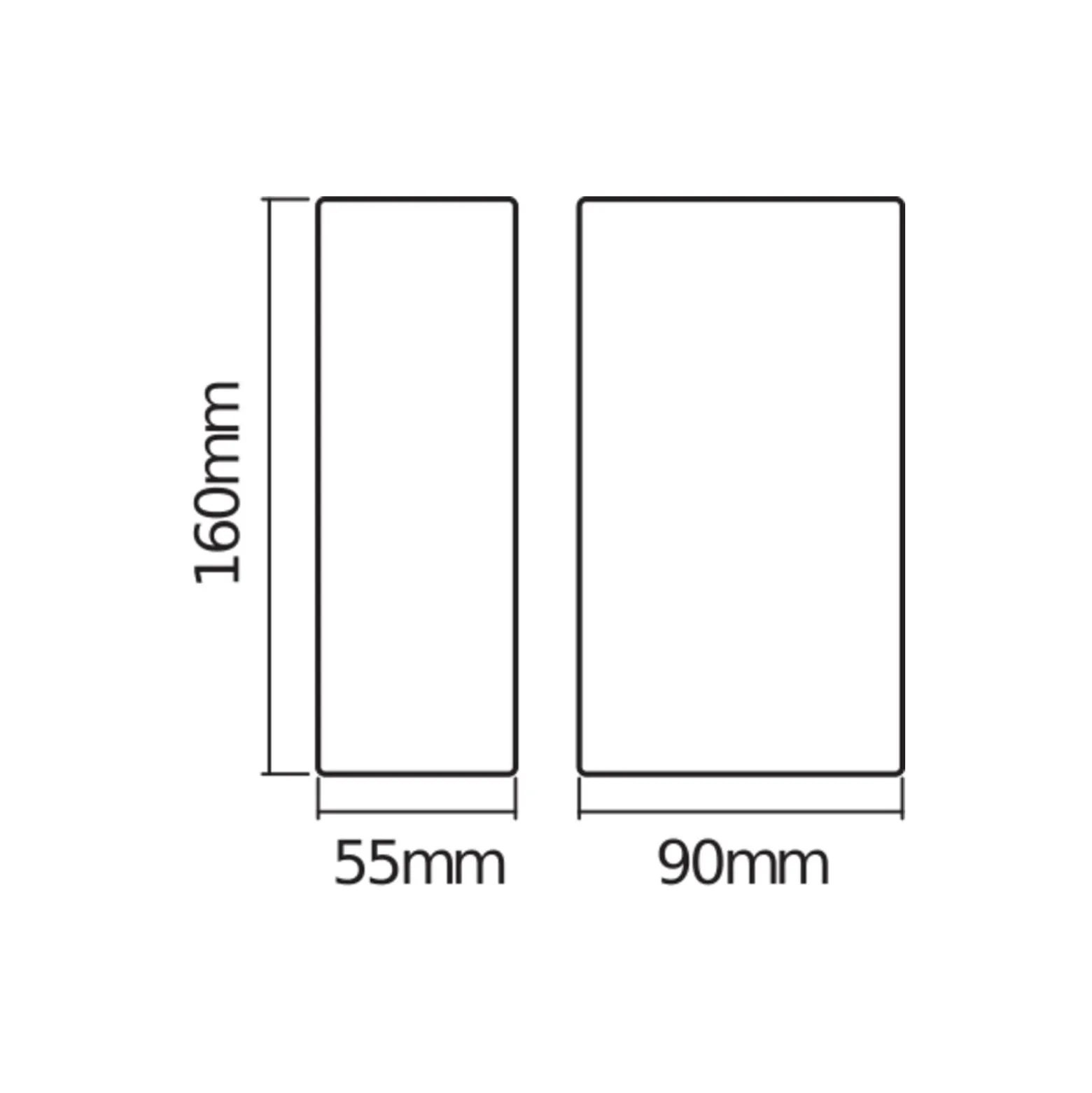 Ledvance Endura Stil Alu Vägglampa Mörk Grå Up & Down 12W 700lm - 830 Varm Vit