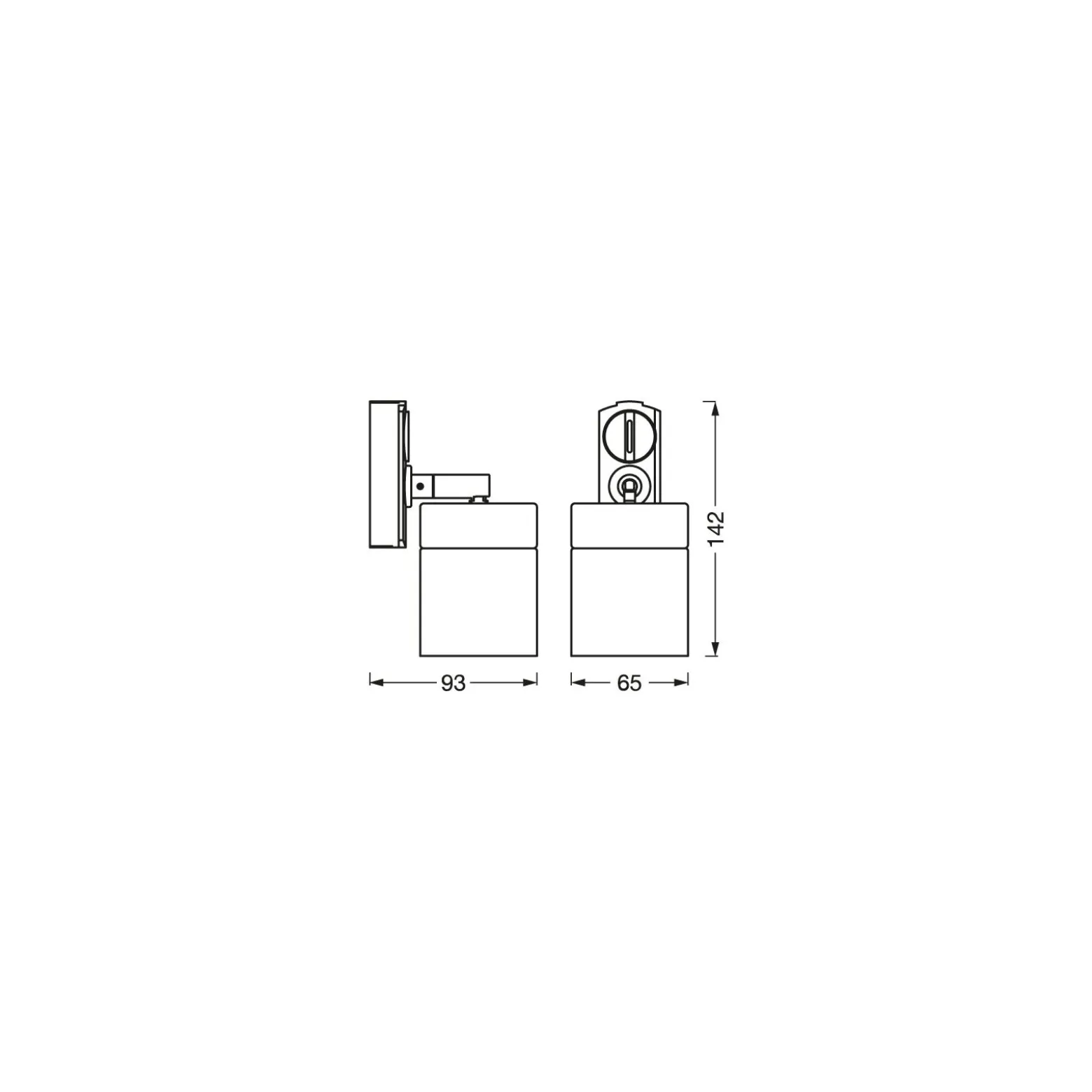 Ledvance 1-Fas Skenspot Spot GU10 Vit