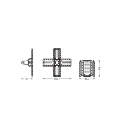 Ledvance Highbay LED E27 Matt 23W 2350lm – 840 Kallvit