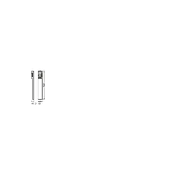 Ledvance LED Allmänbruksarmatur Linjär Flat Sockel USB Vit 10W 800lm - 840 Kallvit | Ersättare 1x21W