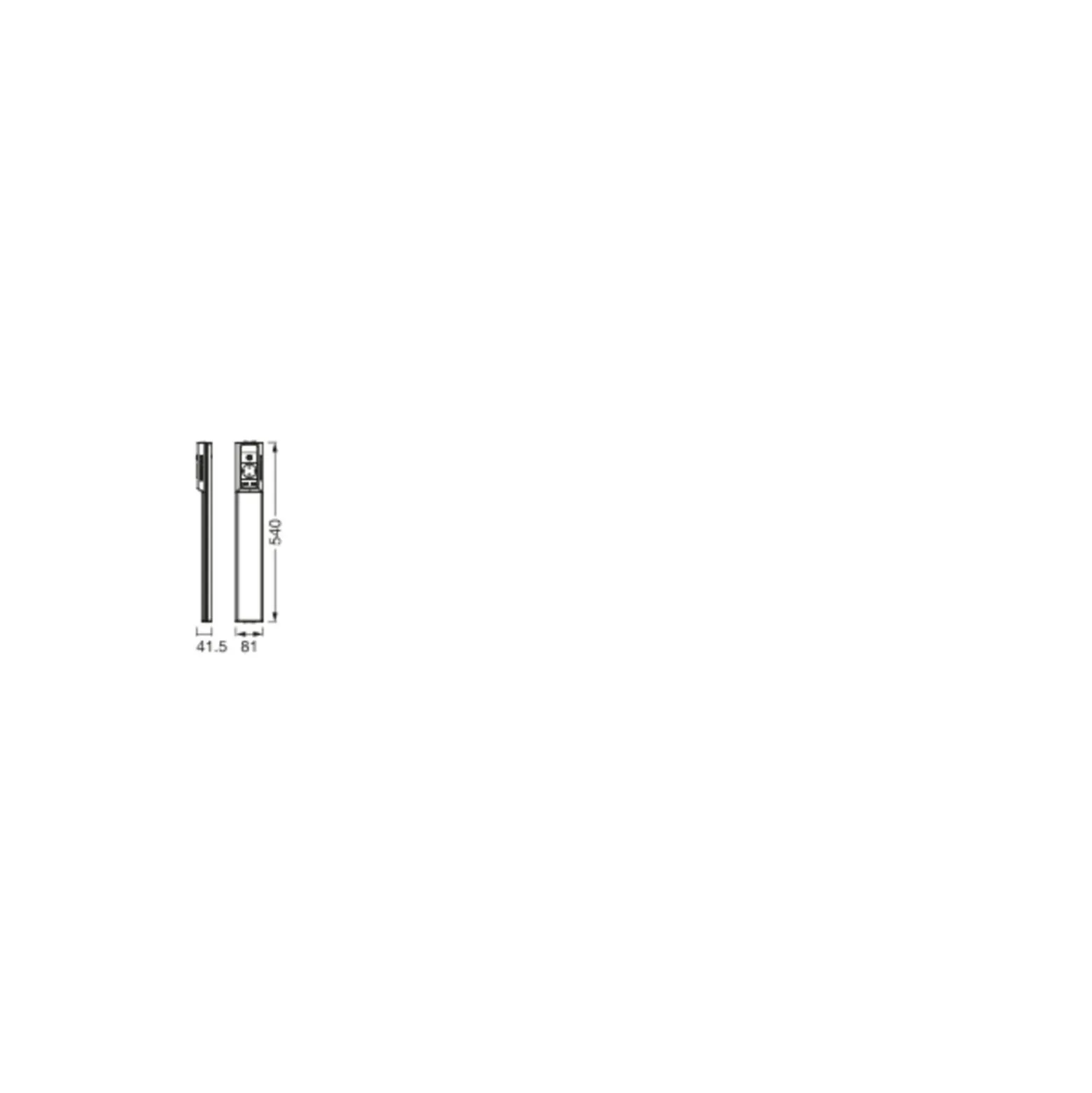 Ledvance LED Allmänbruksarmatur Linjär Flat Sockel USB Vit 10W 800lm - 840 Kallvit | Ersättare 1x21W