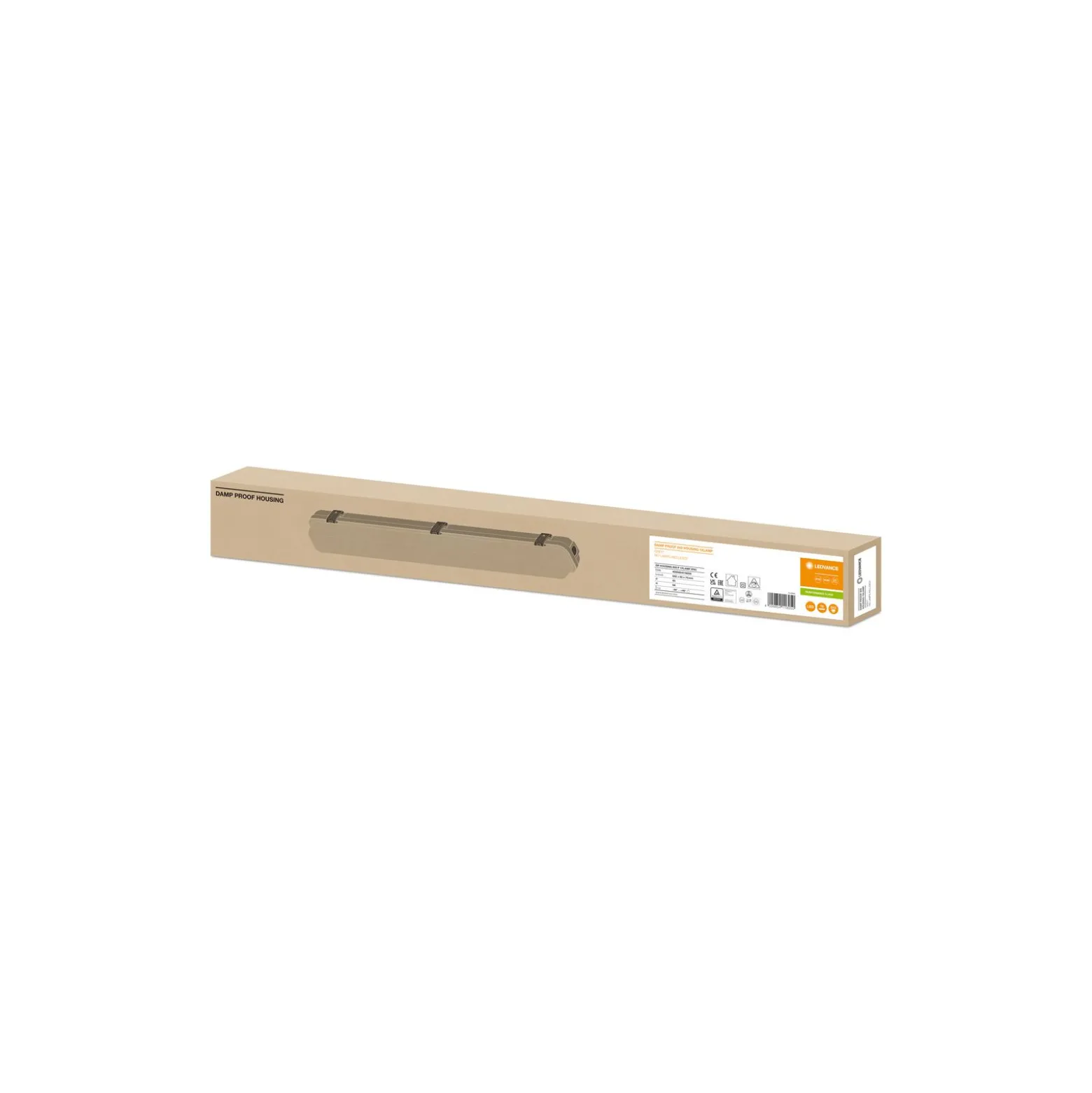 Ledvance LED Allmänbruksarmatur Vattentät Fukttät Armatur Performance | Passande För 1x60cm LED Rör