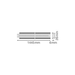 Ledvance LED Allmänbruksarmatur Vattentät Fukttät 69.5W 13900lm - 840 Kallvit| 145cm - Ersättare 1x49W