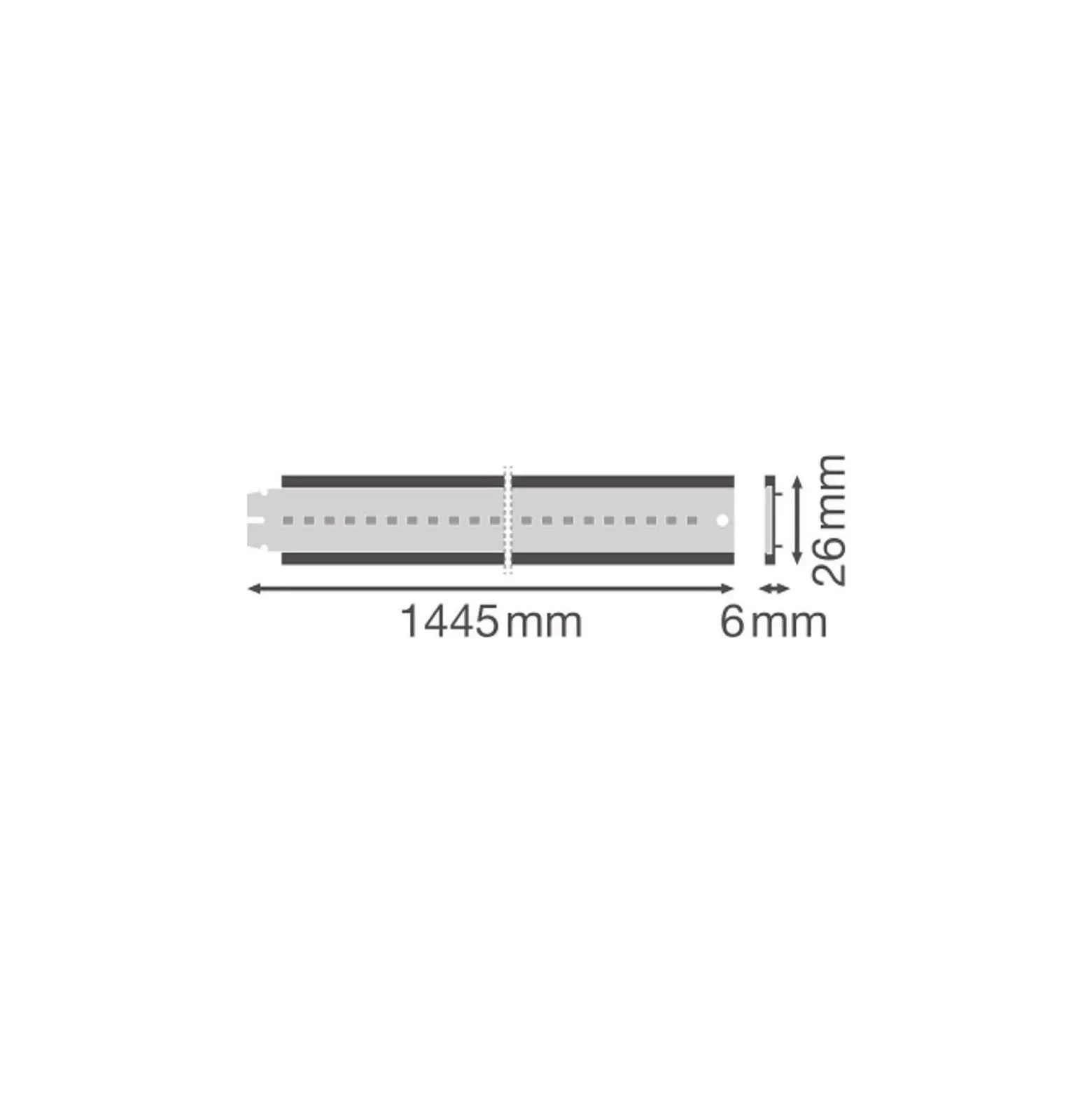 Ledvance LED Allmänbruksarmatur Vattentät Fukttät 69.5W 13900lm - 840 Kallvit| 145cm - Ersättare 1x49W