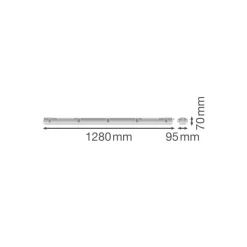 Ledvance LED Allmänbruksarmatur Vattentät Fukttät Armatur Performance | Passande För 2x120cm LED Rör