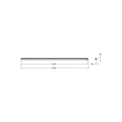 Ledvance LED Allmänbruksarmatur Vattentät Fukttät Slimvalue 50W 5500lm - 840 Kallvit | 150cm
