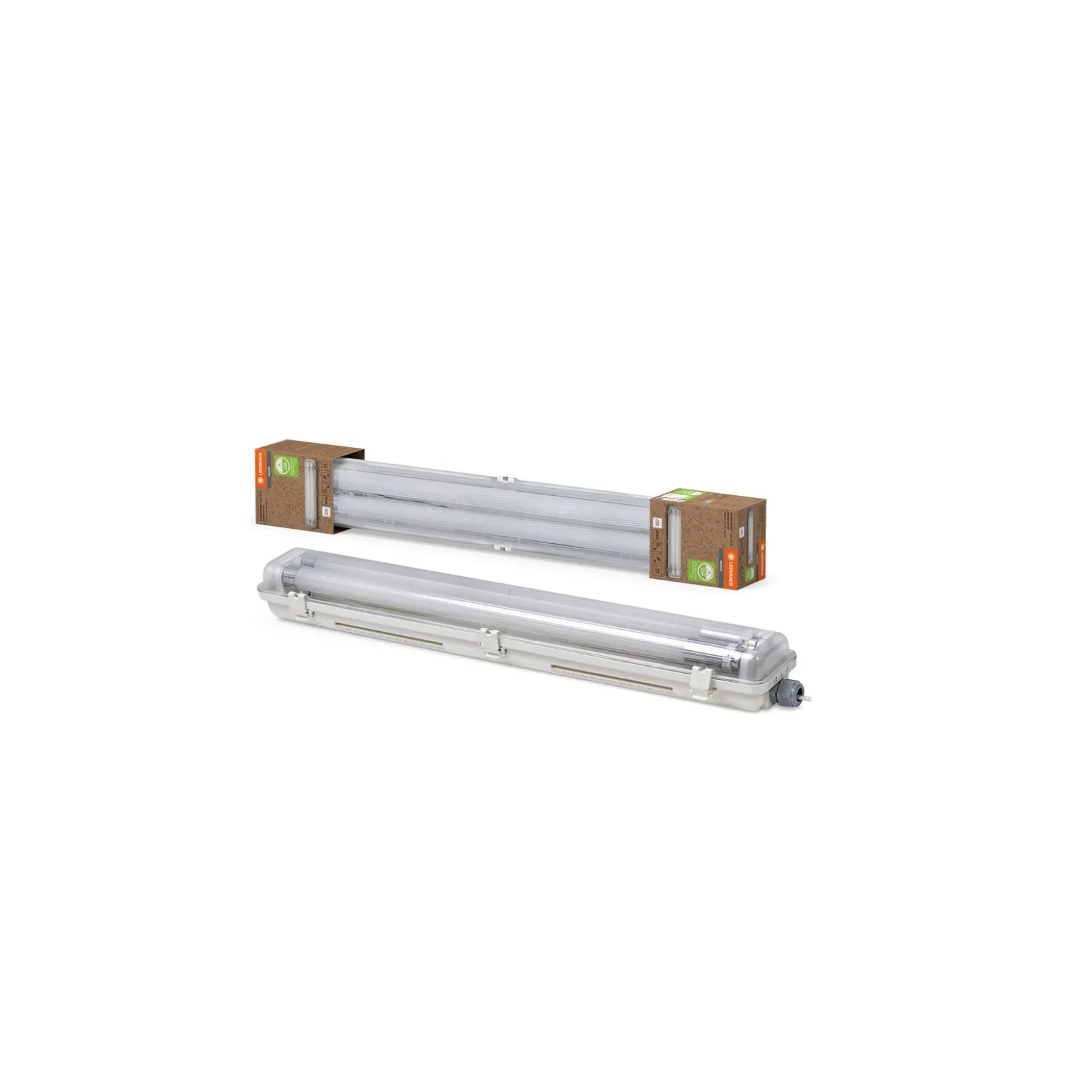 Ledvance LED Allmänbruksarmatur Vattentät Fukttät Armatur Submarine 2x7W 1600lm - 840 Kallvit | 60cm - incl. 2x LED Rör