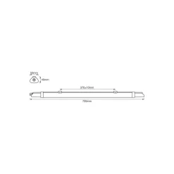 Ledvance LED Allmänbruksarmatur Vattentät Fukttät Submarine® 10W 900lm - 840 Kallvit | 71cm