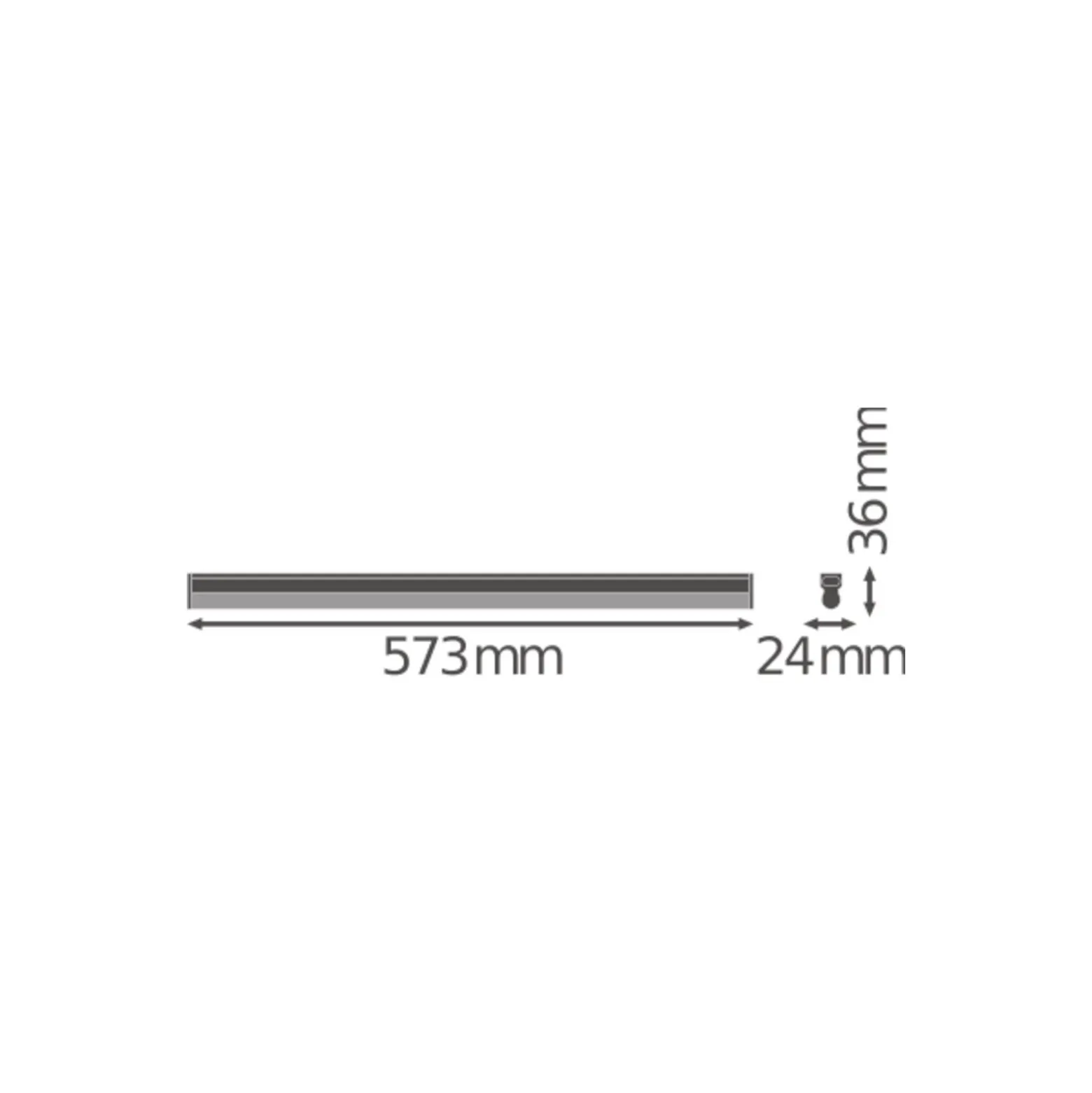 Ledvance LED Allmänbruksarmatur Linear Kompakt High Output 10W 1000lm - 830 Varm Vit | 60cm