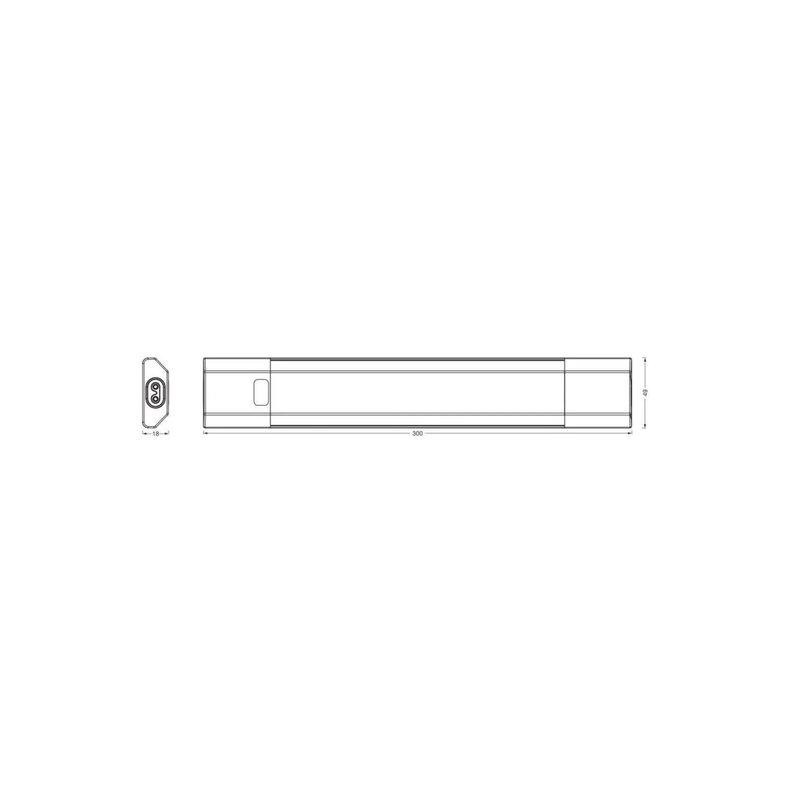 Ledvance LED Allmänbruksarmatur Linear Edge RGBW Vit 4W 230lm - RGBW | 30cm - Fjärrkontroll