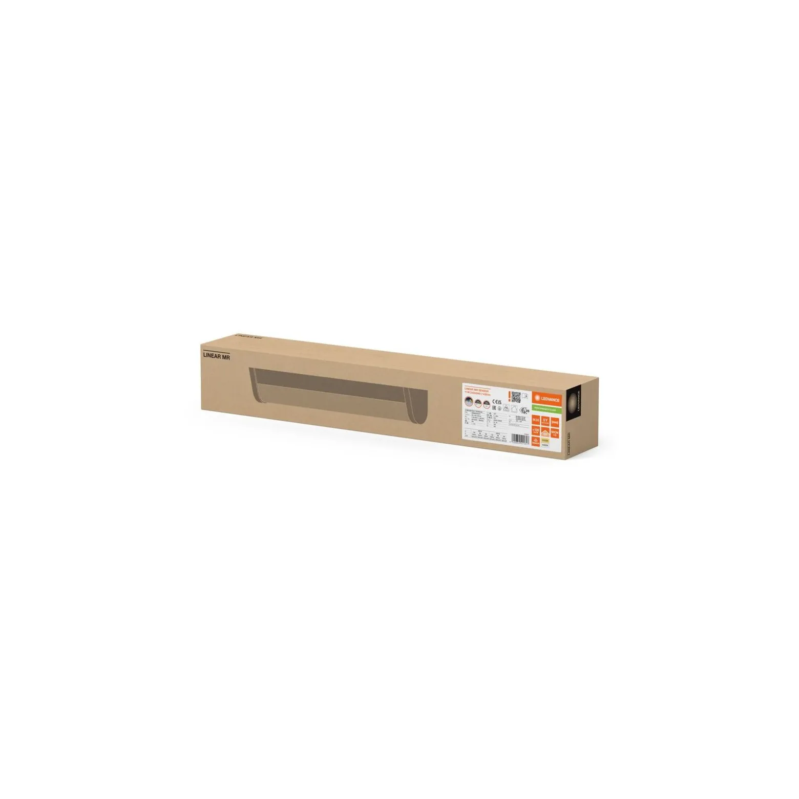 Ledvance LED Allmänbruksarmatur Linear MR Sensor Aluminium Vit 11W 1430lm - 840 Kallvit | 60cm - Rörelsesensor, Ljussensor - Ersättare 1x18W