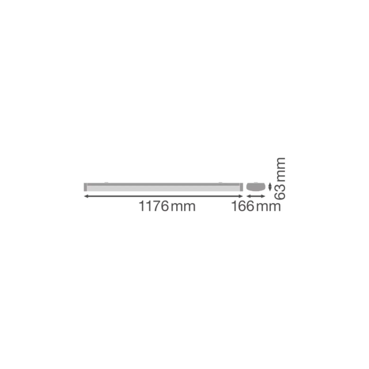 Ledvance LED Allmänbruksarmatur Linjär Surface Stål Vit 32W 4384lm - 840 Kallvit | IP44 - 120cm - Zigbee Dimbar - Ersättare 36W