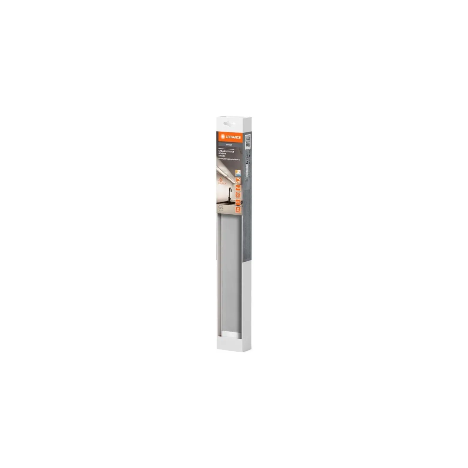 Ledvance LED Allmänbruksarmatur Linear Edge Vit 8W 640lm - 830-840 CCT | 50cm - Fjärrkontroll