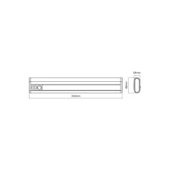 Ledvance LED Allmänbruksarmatur Linear Mobile 2.9W 174lm - 840 Kallvit | 31cm - Rörelse- Och Ljussensor