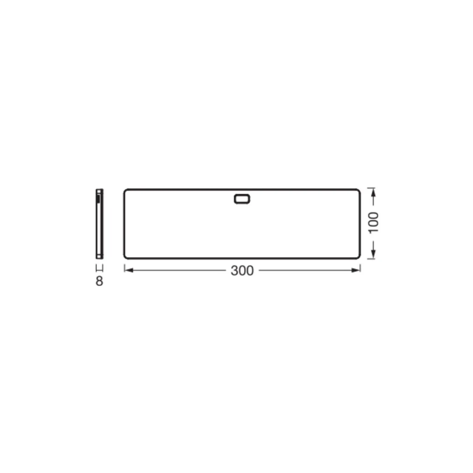 Ledvance LED Allmänbruksarmatur Undercabinet Panel Trimlös Vit 5W 220lm - 830 Varm Vit | 30cm - Fjärrkontroll