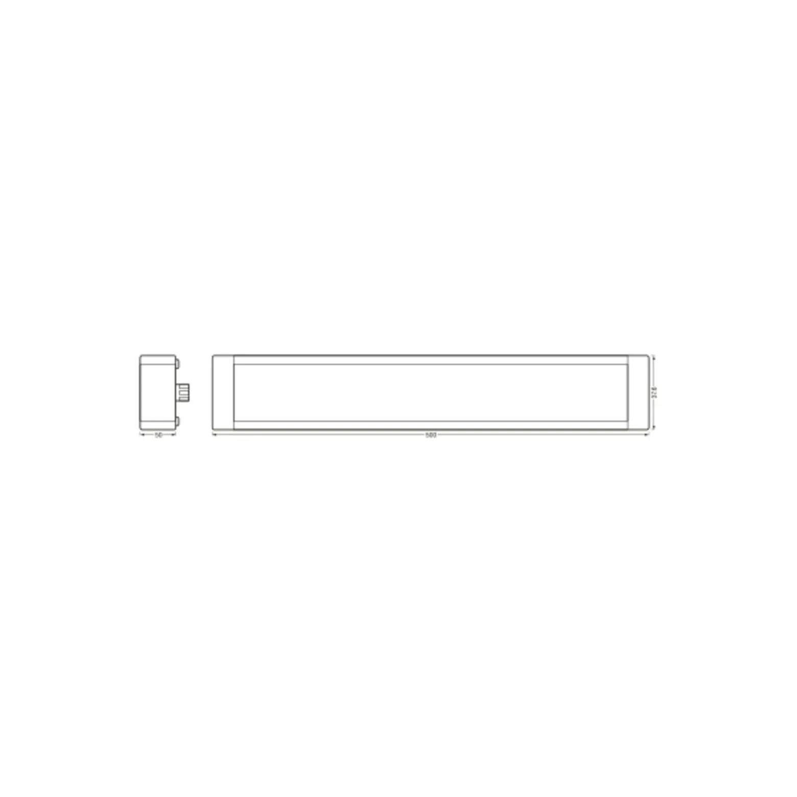Ledvance LED Allmänbruksarmatur Undercabinet Smart+ Wifi 9W 500lm - 827-865 Justerbar Vit | 50cm