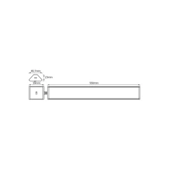 Ledvance LED Cabinet Hörn 550mm Two Ljus