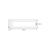 Ledvance LED Cabinet Panel 300x100mm Two Ljus
