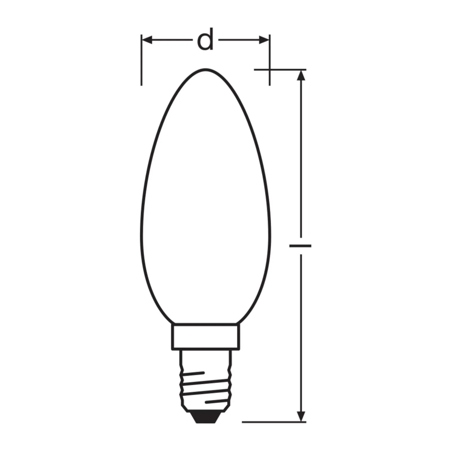 Ledvance LED Classic E14 Kronljus Filament Matt 3.8W 806lm - 827 Extra Varm Vit | Ersättare 60W
