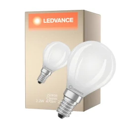 Ledvance LED Classic E14 Päron Filament Matt 2.2W 470lm - 827 Extra Varm Vit | Ersättare 40W