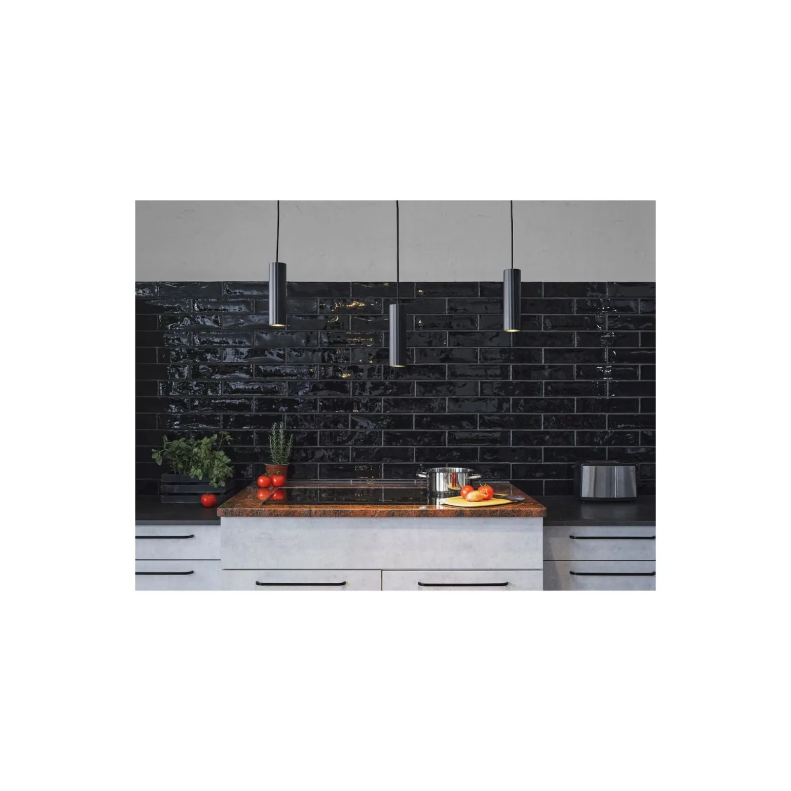 Ledvance LED Decor Pendellampa Drums Svart 7W 460lm - 830 Varm Vit
