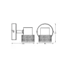 Ledvance LED Decor Spot Cork Stål Vit 3W 230lm - 827 Extra Varm Vit | Dimbar