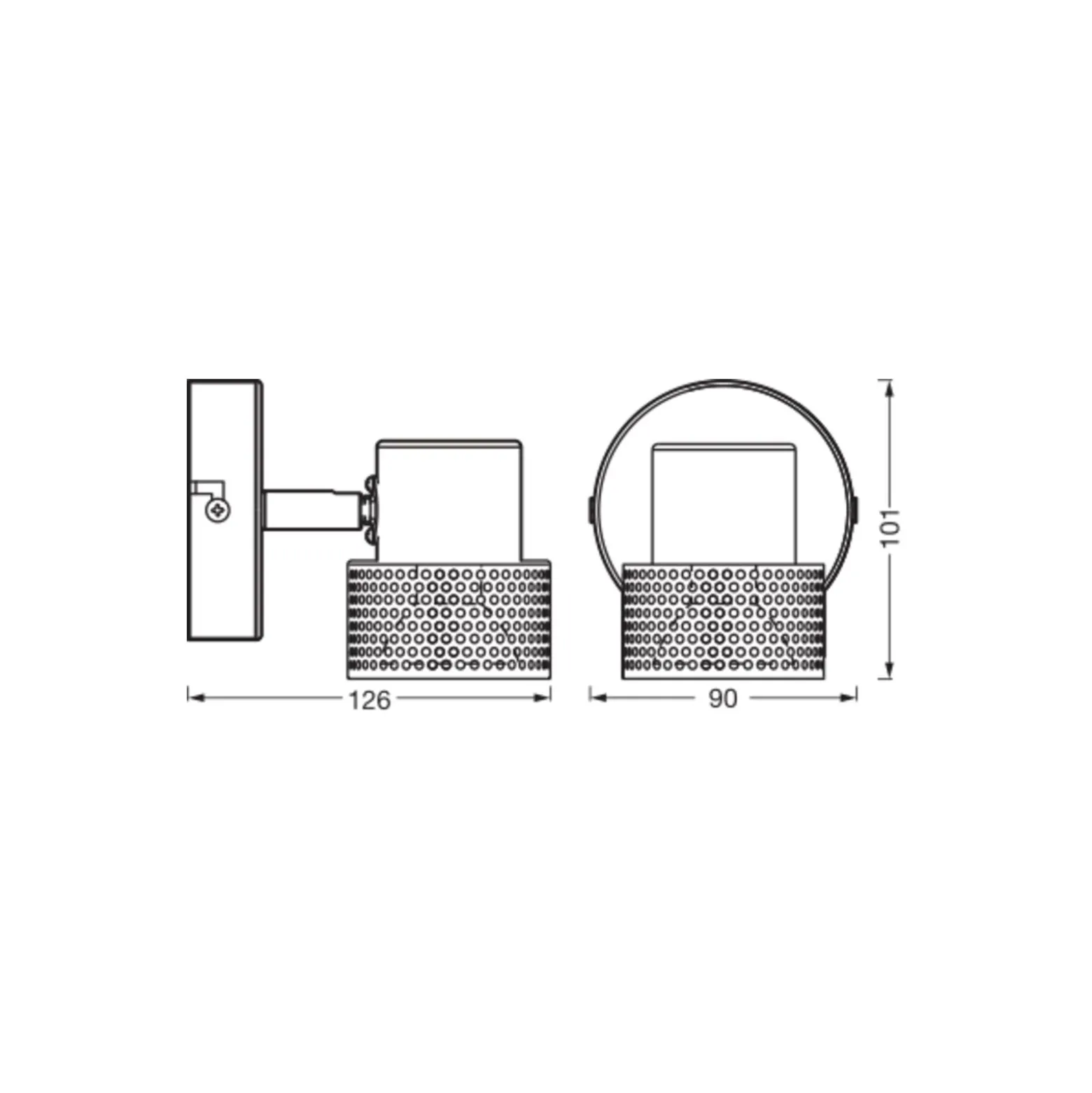 Ledvance LED Decor Spot Cork Stål Vit 3W 230lm - 827 Extra Varm Vit | Dimbar