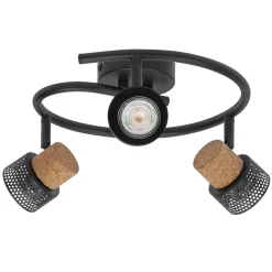 Ledvance LED Decor Spot Cork Stål Spiral Svart 10W 690lm - 827 Extra Varm Vit | Dimbar