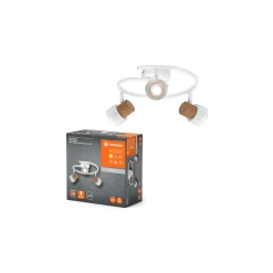 Ledvance LED Decor Spot Cork Stål Spiral Vit 10W 690lm - 827 Extra Varm Vit | Dimbar