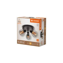 Ledvance LED Decor Spot Firefly Stål Cirkulär Svart 8.4W 750lm - 827 Extra Varm Vit | Dimbar
