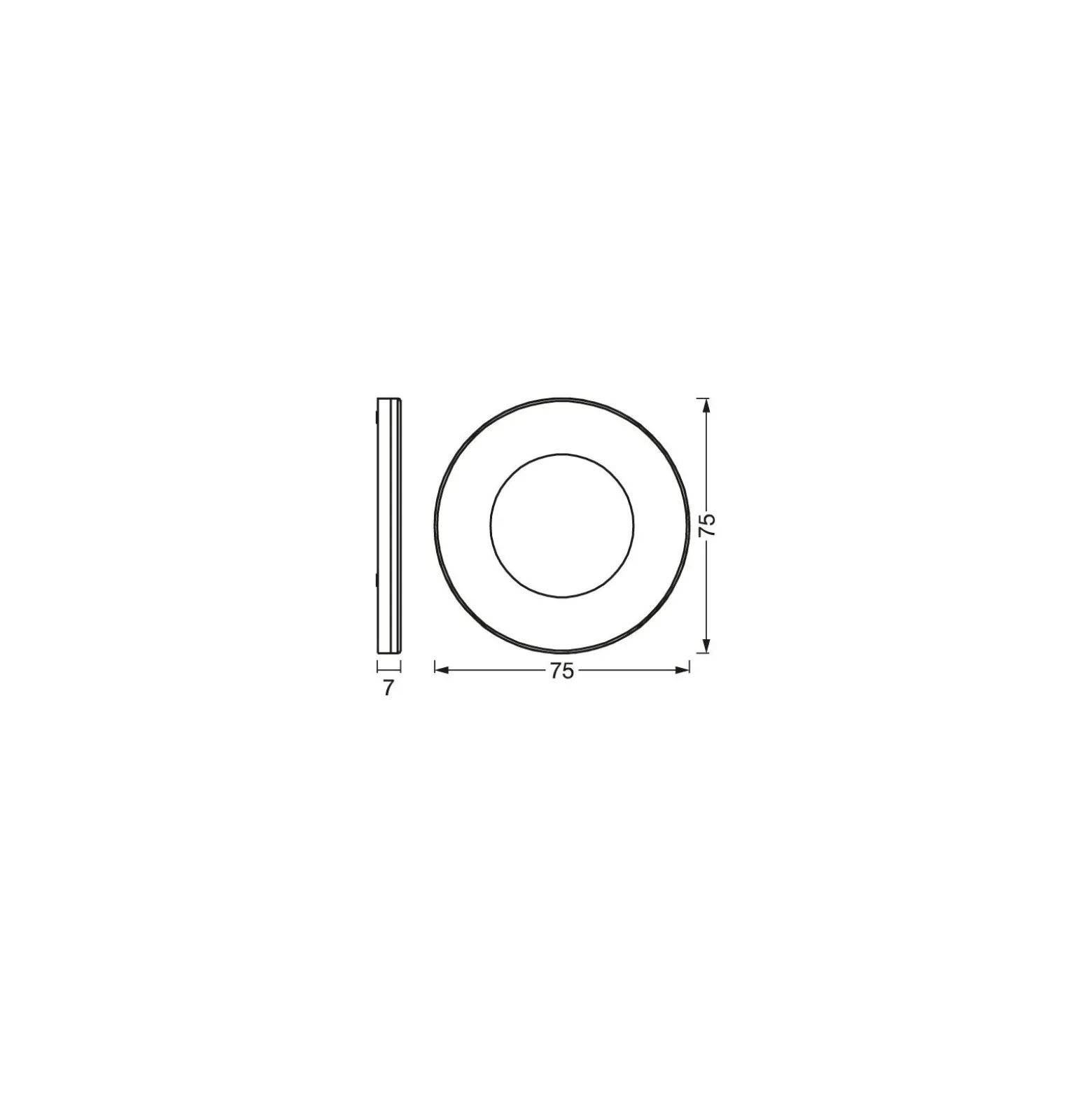 Ledvance LED Decor Spot Magnet Aluminium Vit 8W 390lm - 830 Varm Vit