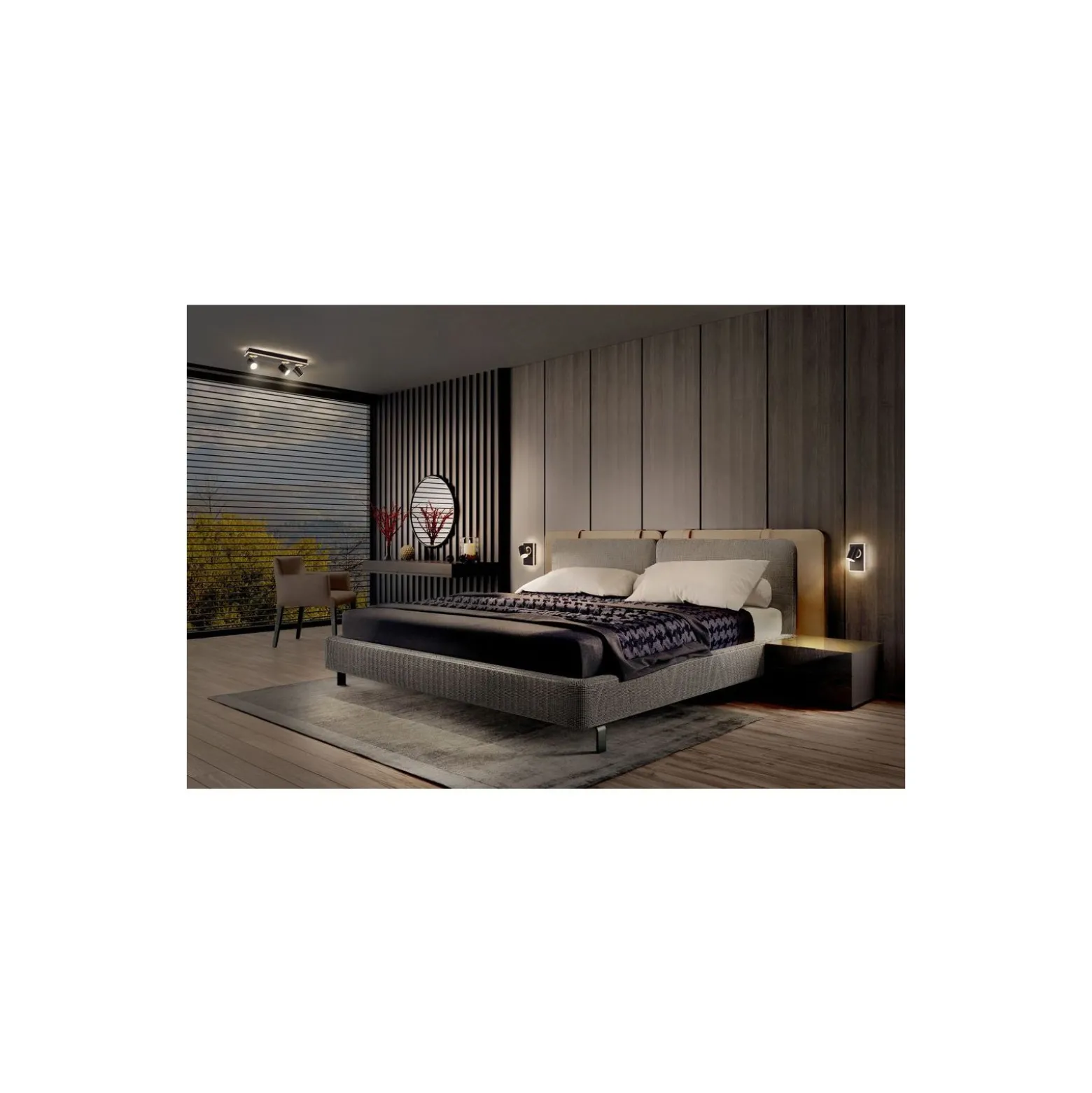 Ledvance LED Decor Spot Mars Svart 41W 1425lm - 830 Varm Vit