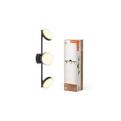 Ledvance LED Decor Spot Moon Stål Svart 16W 840lm - 830 Varm Vit