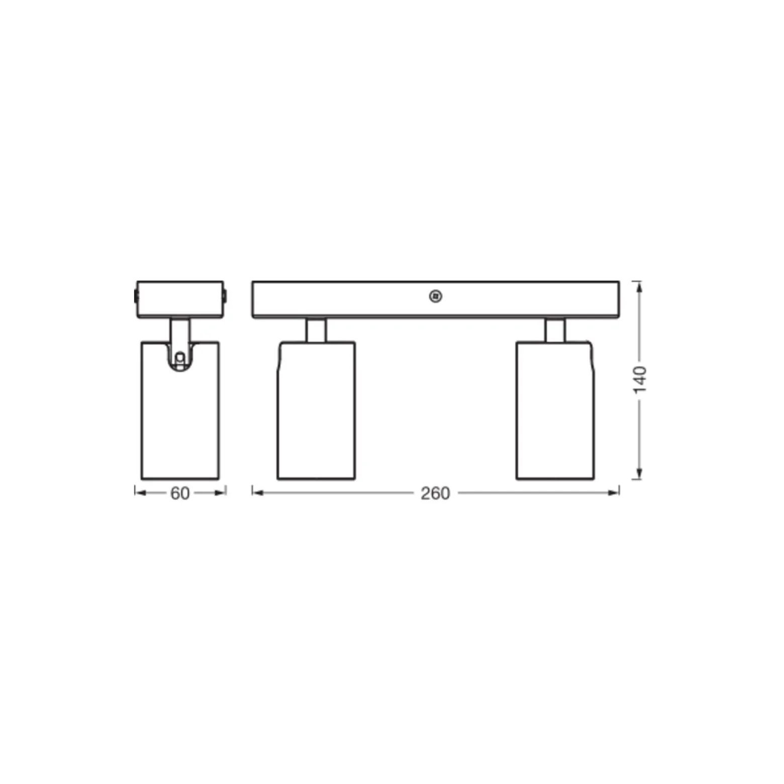 Ledvance LED Decor Spot Octagon Stål Vit 6W 460lm - 827 Extra Varm Vit | Dimbar