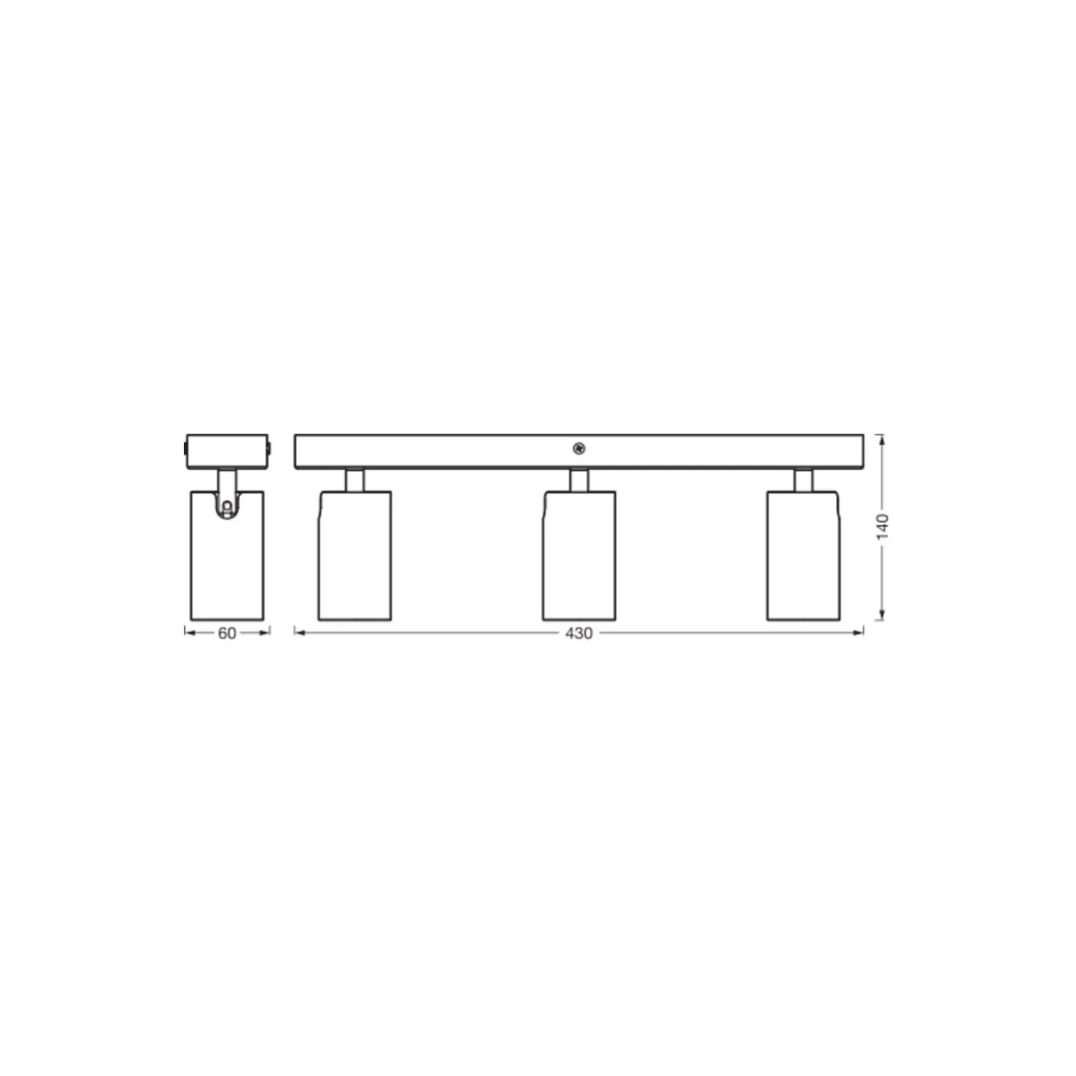 Ledvance LED Decor Spot Octagon Stål Vit 10W 690lm - 827 Extra Varm Vit | Dimbar