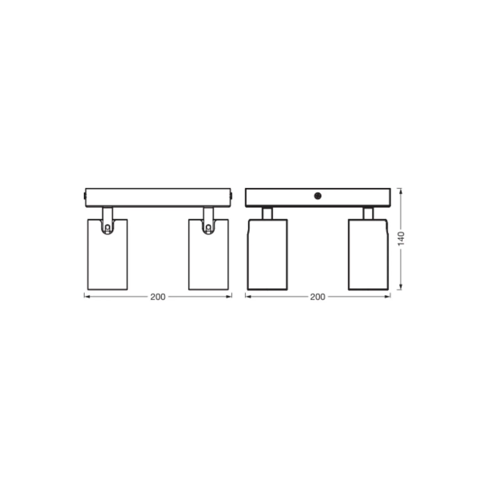 Ledvance LED Decor Spot Octagon Stål Platta Vit 13W 920lm - 827 Extra Varm Vit | Dimbar