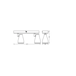Ledvance LED Decor Spot Plast Vit 8W 420lm - 827 Extra Varm Vit | Dimbar