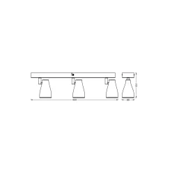 Ledvance LED Decor Spot Plast Svart 12W 630lm - 827 Extra Varm Vit | Dimbar