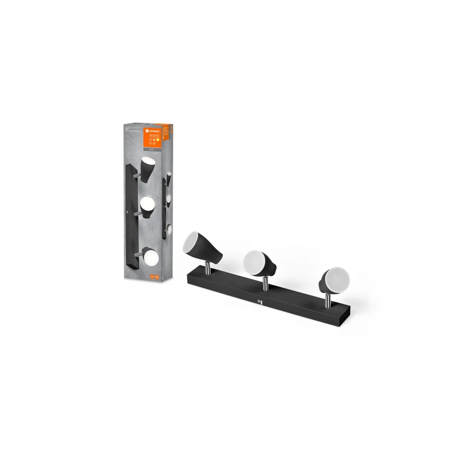 Ledvance LED Decor Spot Plast Svart 12W 630lm - 827 Extra Varm Vit | Dimbar