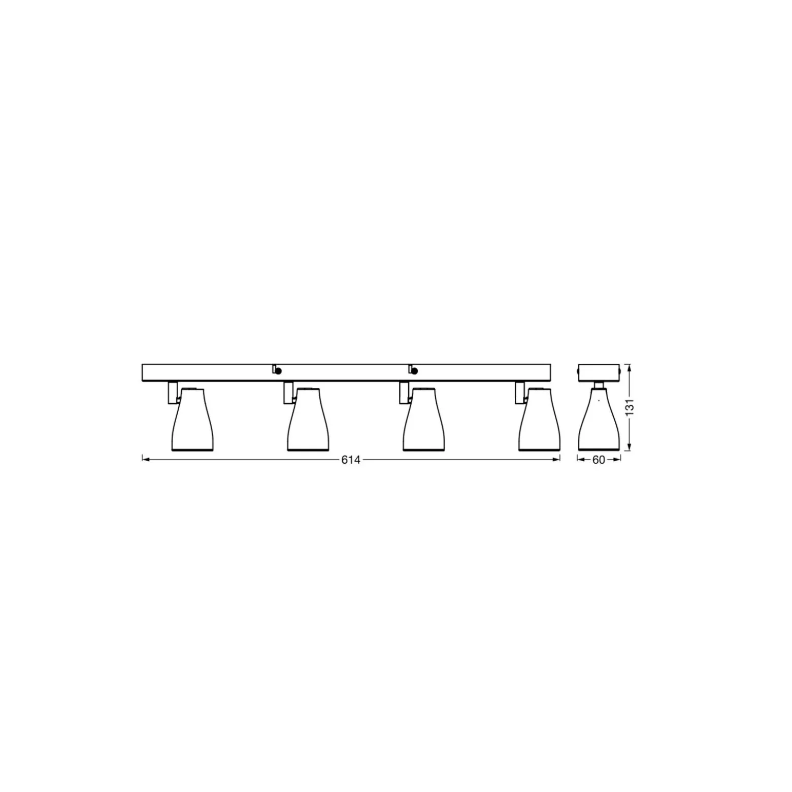 Ledvance LED Decor Spot Plast Vit 17W 840lm - 827 Extra Varm Vit | Dimbar