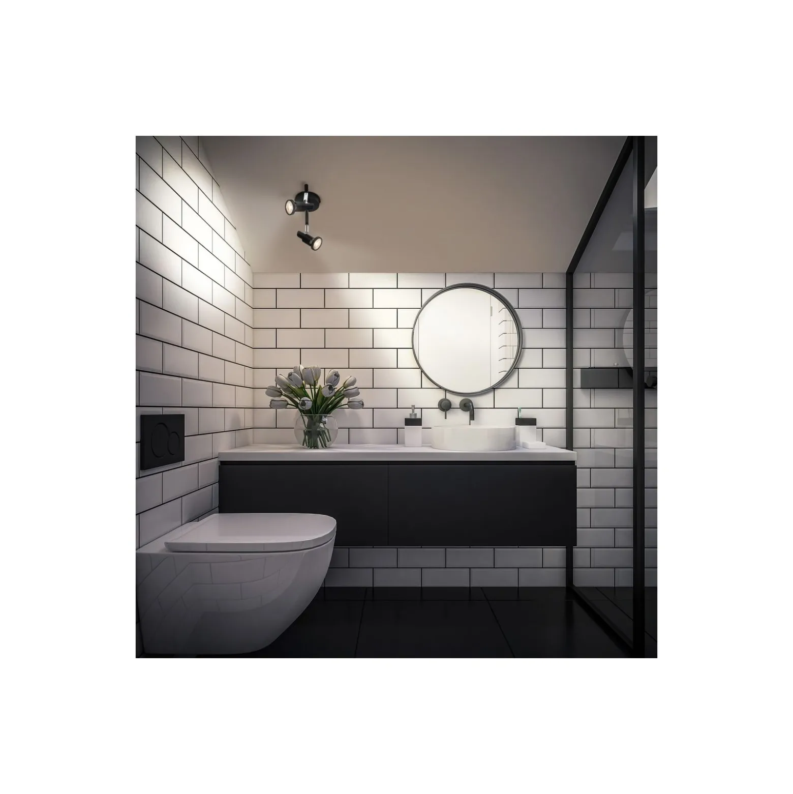 Ledvance LED Decor Spot Stål Svart 6W 460lm - 827 Extra Varm Vit | Dimbar