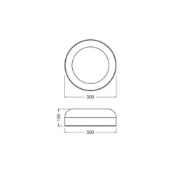 Ledvance LED Decor Vägg och Taklampa Bambu Brun 12W 400lm - 830 Varm Vit