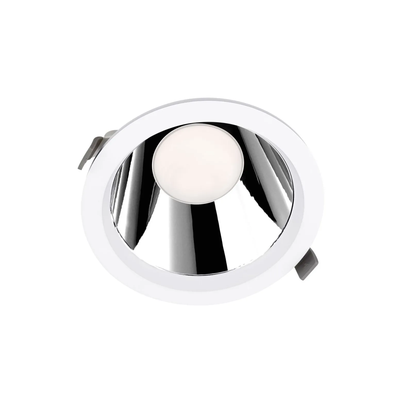 Ledvance LED Downlight Comfort Opal Aluminium 18W/15W/12W 2160lm/1800lm/1440lm 95D - 930-940 CCT | Utskärning 200mm - IP44 - Bästa Färgåtergivning - Dali Dimbar