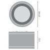 Ledvance LED Downlight Surface IP65 Aluminium Svart 30W 3300lm 60D - 840 Kallvit | IP65