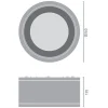 Ledvance LED Downlight Surface IP65 Aluminium Svart 45W 4950lm 60D - 840 Kallvit | IP65