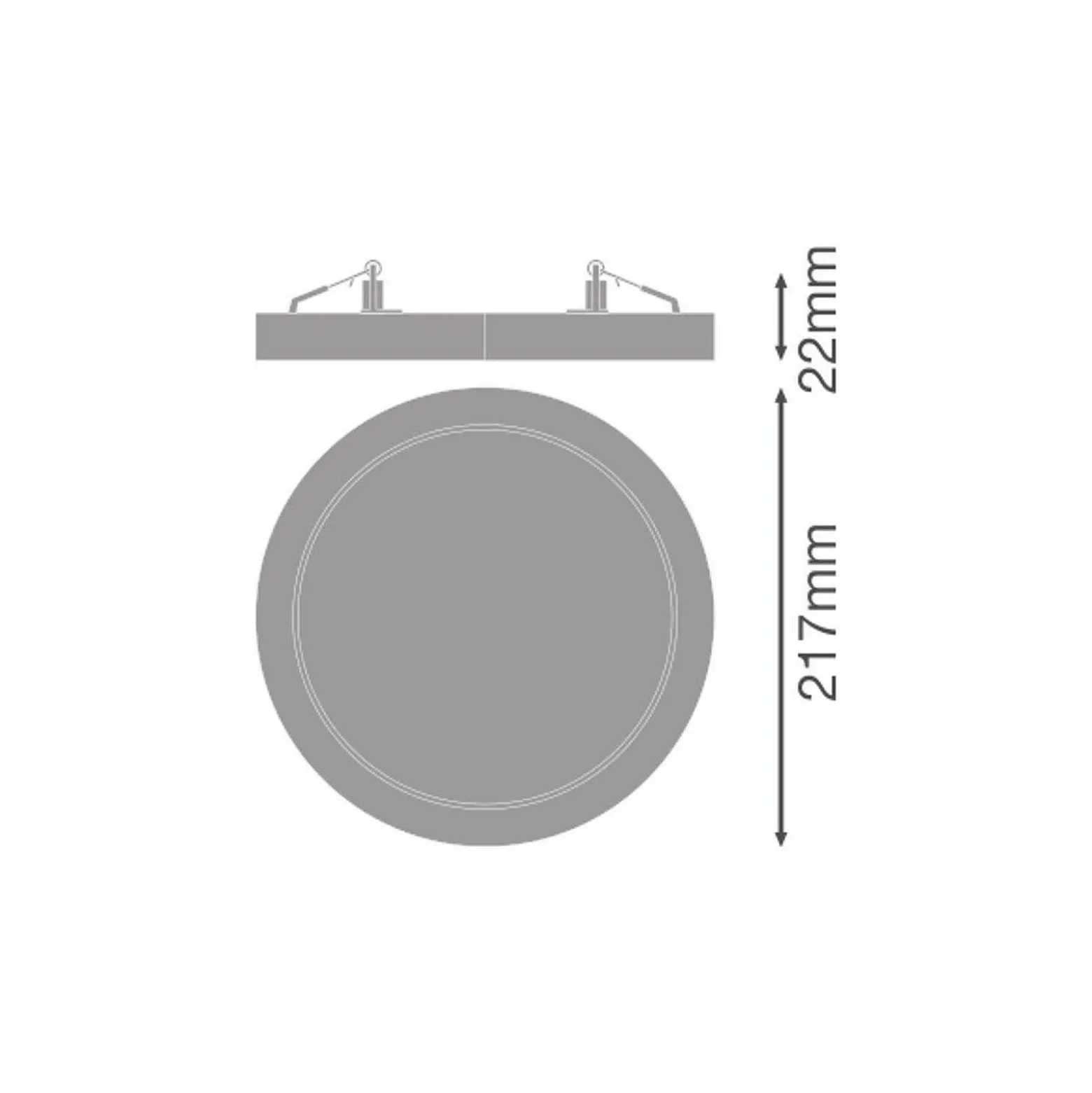 Ledvance LED Downlight Universal Vit 18W 2420lm 110D - 830-840 CCT | Utskärning 65-260mm - IP44