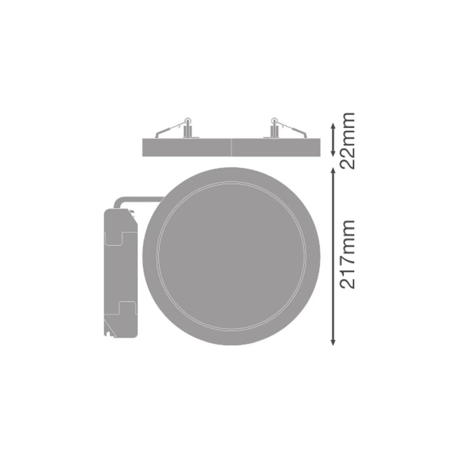Ledvance LED Downlight Universal Vit 18W 2350lm 110D - 830-840 CCT | Utskärning 65-260mm - IP44 - Dali Dimbar